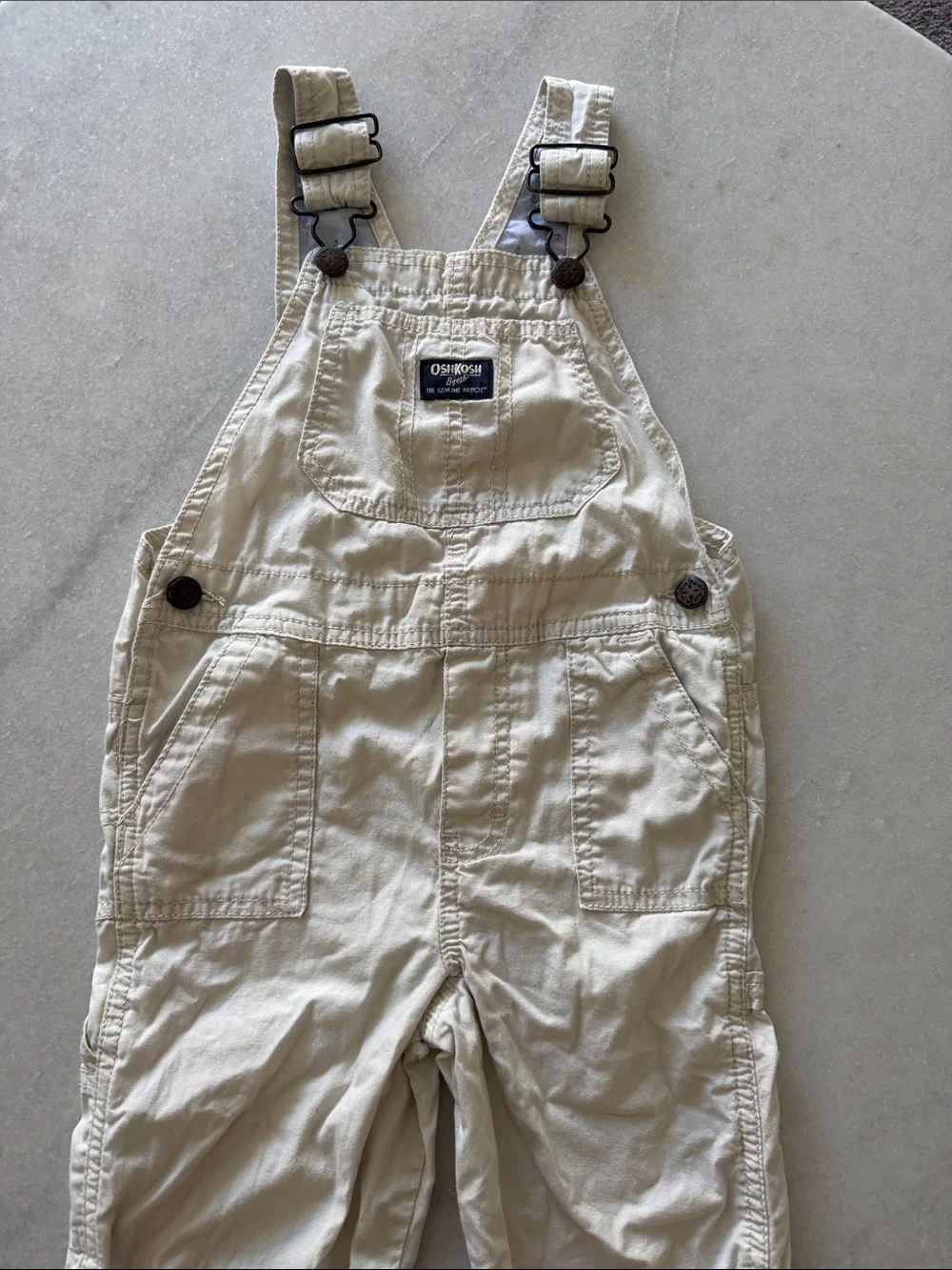 OshKosh B'gosh Kids Corduroy Overalls Trio — Cream, Navy & Red